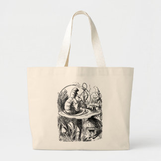Rups van Alice In Wonderland Grote Tote Bag