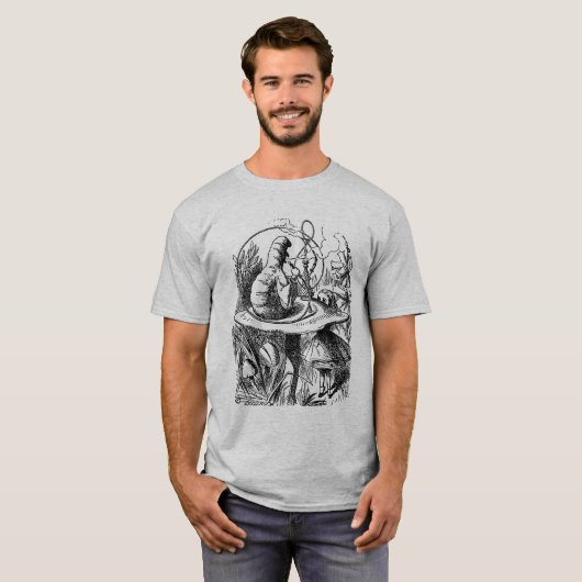 Rups van Alice In Wonderland T-shirt (Voorkant volledig)