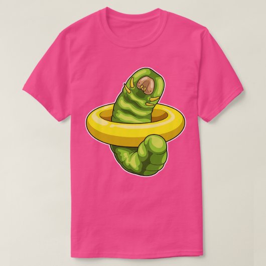 Rups Zwemmen Reddingsboei T-shirt (Design voorkant)