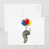 Rupsballon Briefkaart (Voorkant / Achterkant)