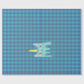 Rupydetequila Linnen Papier Unieke Gingham (Vlak)