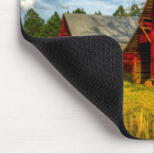 Rural America Red Barn Muismat (Hoek)