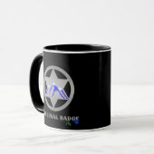 Rural Badge Mug Black Handle (Devant gauche)