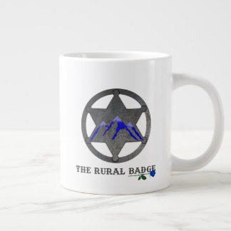 Rural Badge Witte Koffiemok Extra Grote Beker