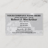 Rural Barn 's nachts Visitekaartje (Achterkant)