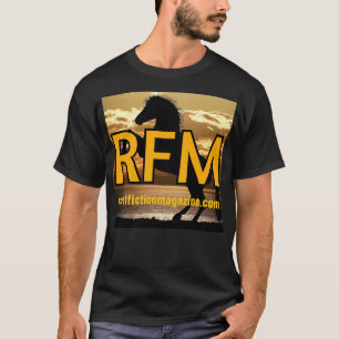 Rural Fiction Magazine Logo paard en zonsondergang T-shirt