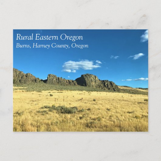 Rural Harney County, Burns, Oregon Briefkaart (Voorkant)