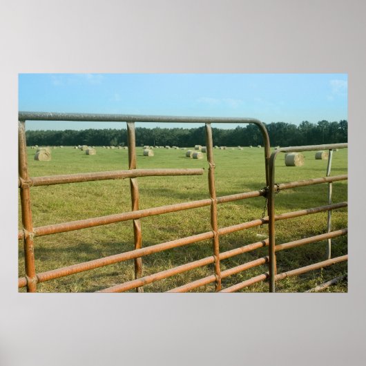 Rural Hay Field Print (Voorkant)