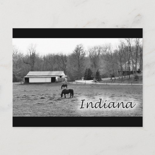 Rural Indiana Briefkaart (Voorkant)