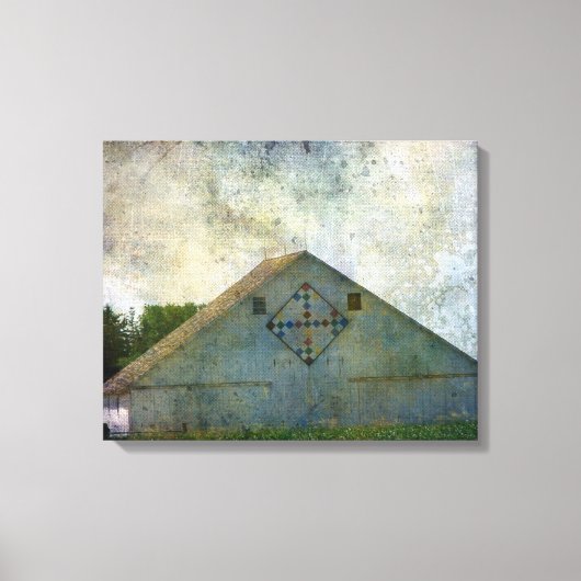 Rural Iowa Barn 2 Canvas Afdruk (Voorkant)