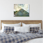 Rural Iowa Barn 2 Canvas Afdruk (Insitu (Slaapkamer))