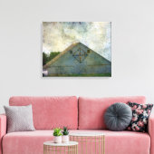 Rural Iowa Barn 2 Canvas Afdruk (Insitu (Woonkamer))