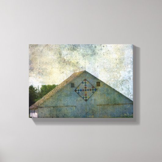 Rural Iowa Barn 2 Canvas Afdruk (Voorkant)