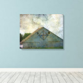 Rural Iowa Barn 2 Canvas Afdruk (Insitu (Houten vloer))