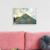 Rural Iowa Barn 2 Canvas Afdruk (Insitu (Woonkamer))