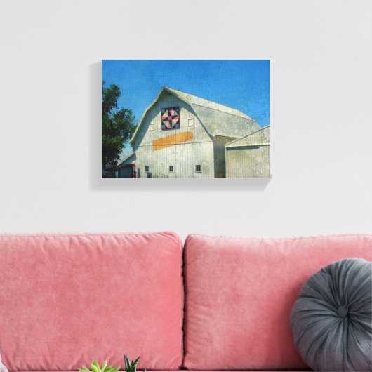 Rural Iowa Barn Canvas Afdruk (Insitu (Woonkamer))