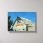 Rural Iowa Barn Canvas Afdruk (Voorkant)