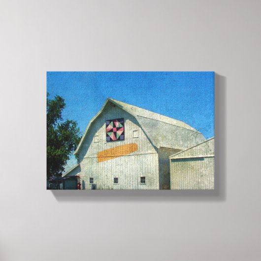 Rural Iowa Barn Canvas Afdruk (Voorkant)