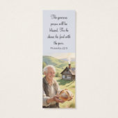 Rural landscape bookmark with motivating Bible (Dos)