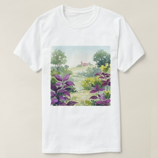 Rural landscape t-shirt (Design voorkant)