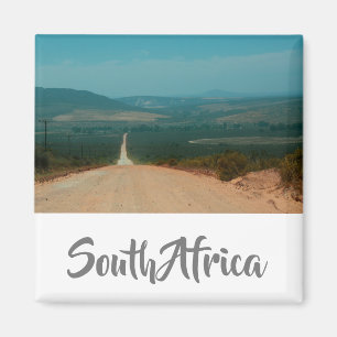 Rural Road South Africa Landscape Uitzicht Magnet Magneet