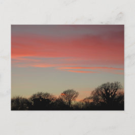 Rural Sunset (Winter): Cheshire, Engeland Briefkaart