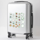 Rurale Groen Foto Trouw Planner Dagboek Tekst Sticker (Koffer)