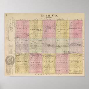 Rush County, Kansas Poster