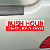 Rush Hour Bumpersticker - 3 (Op auto)