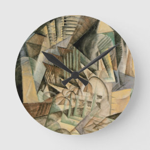 Rush Hour, New York door Max Weber,  Cubisme Ronde Klok