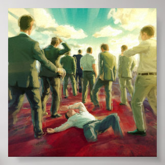 "Rush" Poster Print Digitale Wandkunst kapitalisme