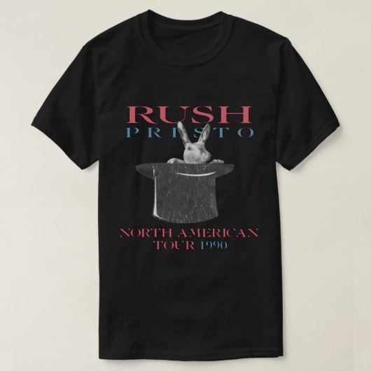 RÚSH Rock Band PRESTO 1990 Classic T-Shirt (Design voorkant)