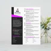 Rush Sorority Modern CV Sjabloon (Staand voorkant)