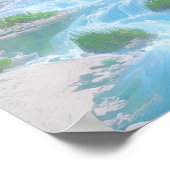 Rushing Stream in Green Field Poster (Hoek)