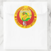Rushmore Jukite Jujitsu Stiker Ronde Sticker (Tas)
