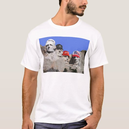 Rushmore Presidenten voor Trump T-shirt (Voorkant)