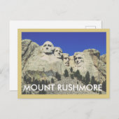 Rushmore Vintage Travel Briefkaart (Voorkant / Achterkant)