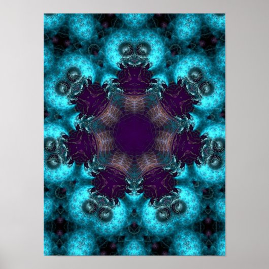 Ruskiana Fractal cirkels Poster (Voorkant)