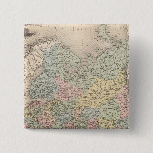 Rusland 7 vierkante button 5,1 cm (Voorkant)