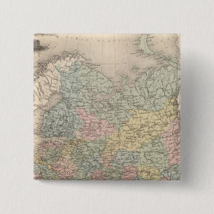 Rusland 7 vierkante button 5,1 cm