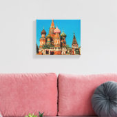 Rusland-architectuur van het Rode Plein van Moskou Canvas Afdruk (Insitu (Woonkamer))