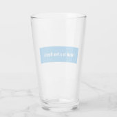 Rusland Democratisch Engels - Wit Blauw Wit Vlag Glas (Achterkant)