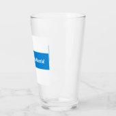 Rusland Democratisch Engels - Wit Blauw Wit Vlag Glas (Links)