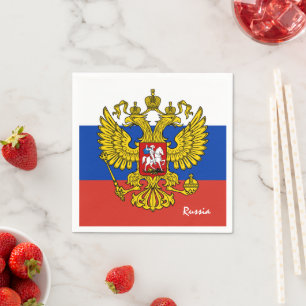 Rusland en de Russische vlag partij mode / sport f Servet