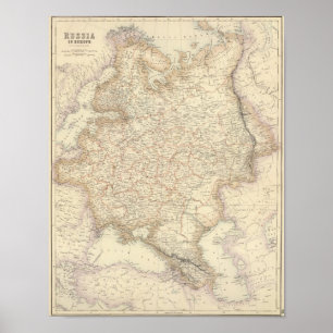 Rusland en Europa Poster