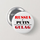Rusland en Poetin Ronde Button 5,7 Cm (Voorkant /achterkant)