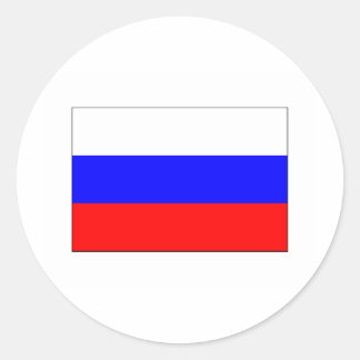 Rusland FLAG International Ronde Sticker