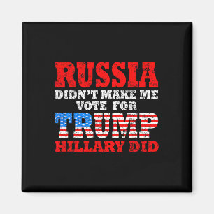 Rusland heeft me niet gestemd op Trump, Hillary he Magneet
