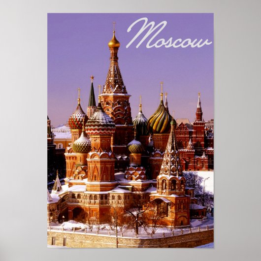 Rusland hoofdstad Moskou Kremlin Poster (Voorkant)