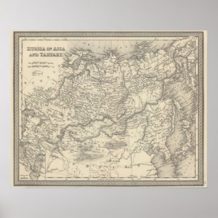 Rusland in Azië en Tartary Poster